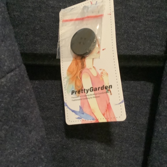 “NEW” Pretty Garden Navy coat size X-Large - Picture 2 of 4